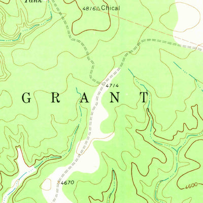 United States Geological Survey Carpenter Mesa NW, NM (1968, 24000-Scale) digital map