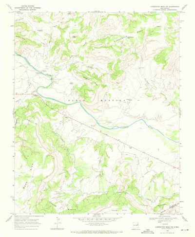 United States Geological Survey Carpenter Mesa SW, NM (1968, 24000-Scale) digital map
