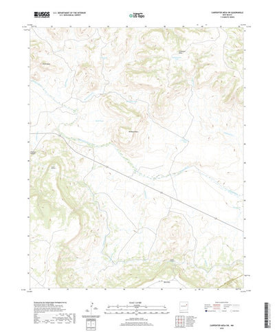 United States Geological Survey Carpenter Mesa SW, NM (2020, 24000-Scale) digital map