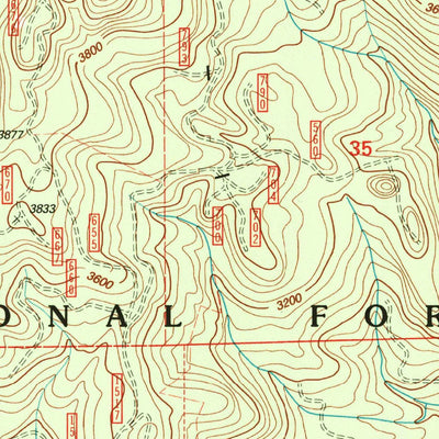 United States Geological Survey Carpenter Mountain, OR (1997, 24000-Scale) digital map