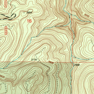 United States Geological Survey Carpenter Mountain, OR (1997, 24000-Scale) digital map