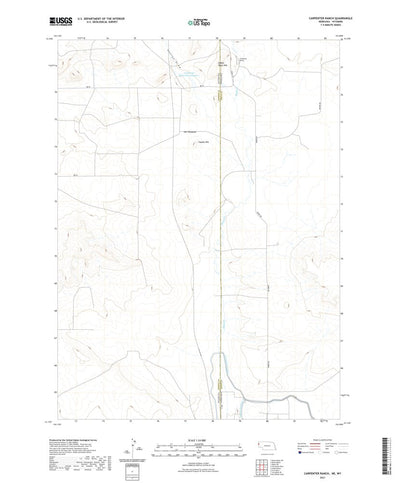 United States Geological Survey Carpenter Ranch, NE (2021, 24000-Scale) digital map