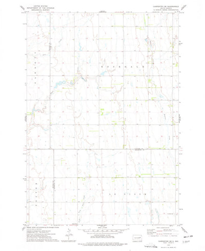 United States Geological Survey Carpenter SE, SD (1973, 24000-Scale) digital map