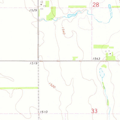 United States Geological Survey Carpenter SE, SD (1973, 24000-Scale) digital map