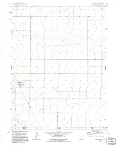 United States Geological Survey Carpenter, WY-CO (1991, 24000-Scale) digital map