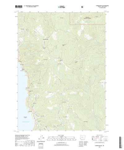United States Geological Survey Carpenterville, OR (2020, 24000-Scale) digital map