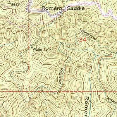 United States Geological Survey Carpinteria, CA (1952, 24000-Scale) digital map