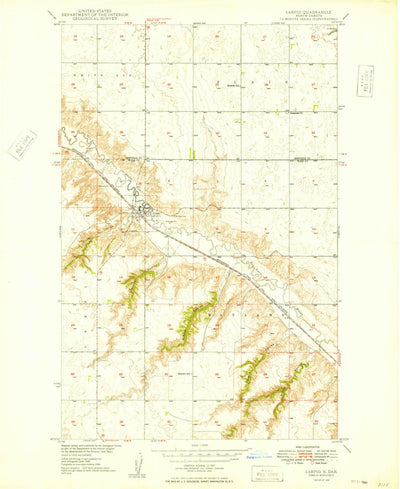 United States Geological Survey Carpio, ND (1949, 24000-Scale) digital map
