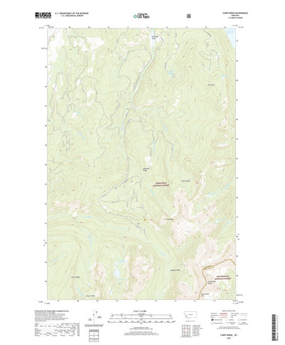 United States Geological Survey Carpp Ridge, MT (2020, 24000-Scale) digital map