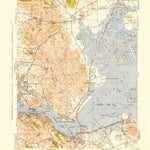 United States Geological Survey Carquinez Strait, CA (1942, 62500-Scale) digital map
