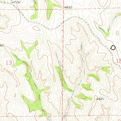 United States Geological Survey Carr Draw, WY (1972, 24000-Scale) digital map