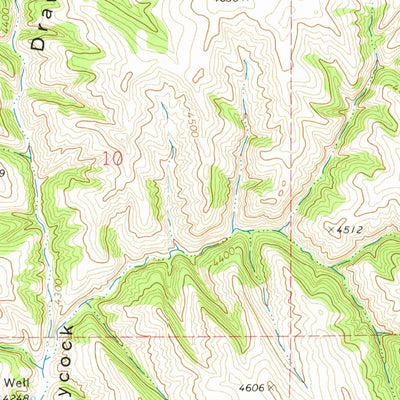 United States Geological Survey Carr Draw, WY (1972, 24000-Scale) digital map