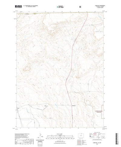 United States Geological Survey Carr East, CO (2022, 24000-Scale) digital map