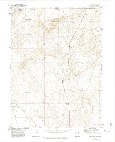 United States Geological Survey Carr East, CO-WY (1972, 24000-Scale) digital map