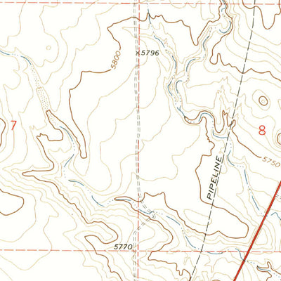 United States Geological Survey Carr East, CO-WY (1972, 24000-Scale) digital map