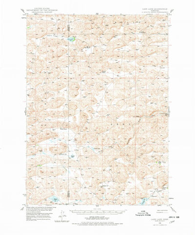 United States Geological Survey Carr Lake, NE (1948, 62500-Scale) digital map