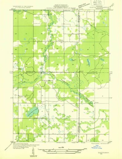 United States Geological Survey Carr, MI (1931, 31680-Scale) digital map