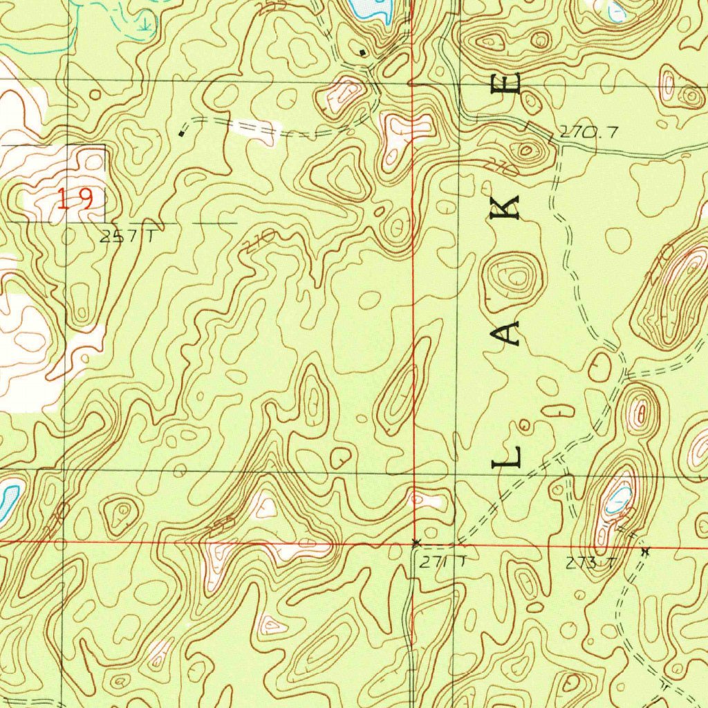 Car R Region Map Carr, MI (1987, 24000-Scale) Map by United States Geological Survey ...