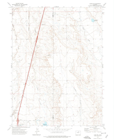 United States Geological Survey Carr SW, CO (1972, 24000-Scale) digital map
