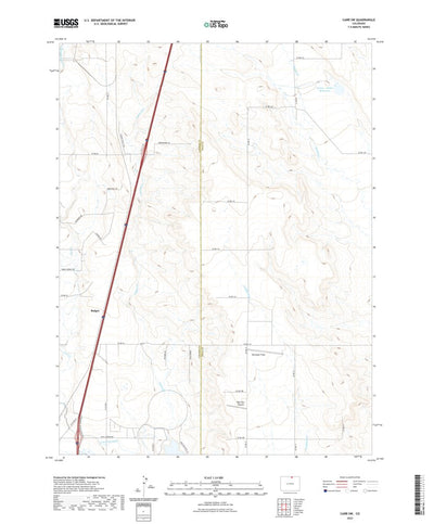 United States Geological Survey Carr SW, CO (2022, 24000-Scale) digital map