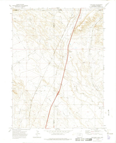 United States Geological Survey Carr West, CO-WY (1972, 24000-Scale) digital map