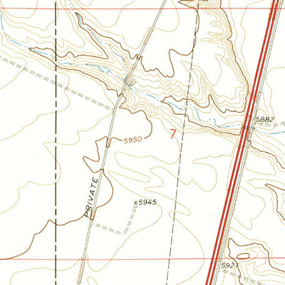 United States Geological Survey Carr West, CO-WY (1972, 24000-Scale) digital map