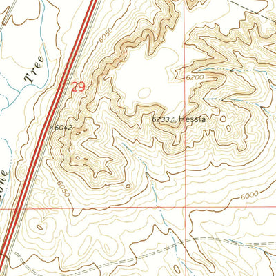 United States Geological Survey Carr West, CO-WY (1972, 24000-Scale) digital map