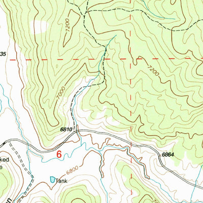 United States Geological Survey Carracas Canyon, NM (1995, 24000-Scale) digital map