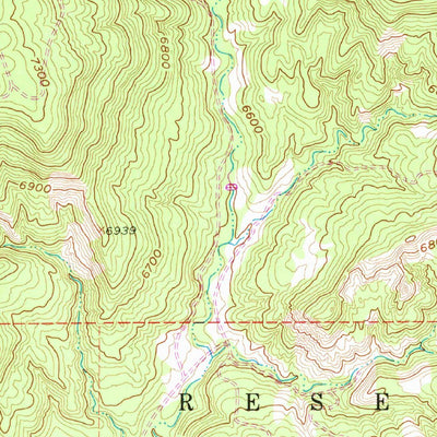 United States Geological Survey Carracas, CO-NM (1954, 24000-Scale) digital map