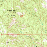 United States Geological Survey Carracas, CO-NM (1954, 24000-Scale) digital map
