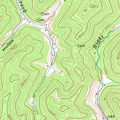 United States Geological Survey Carrie, KY (1954, 24000-Scale) digital map