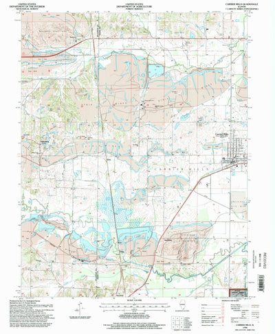 United States Geological Survey Carrier Mills, IL (1996, 24000-Scale) digital map