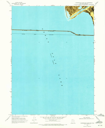 United States Geological Survey Carrington Island NE, UT (1969, 24000-Scale) digital map