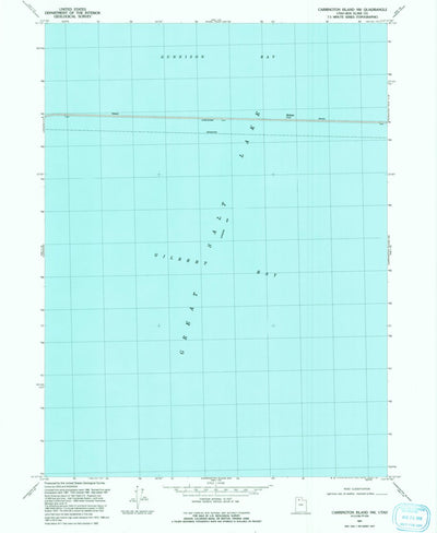 United States Geological Survey Carrington Island NW, UT (1991, 24000-Scale) digital map