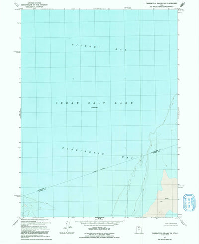 United States Geological Survey Carrington Island SW, UT (1991, 24000-Scale) digital map