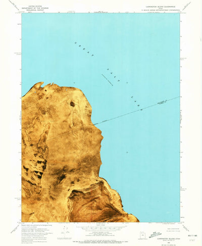 United States Geological Survey Carrington Island, UT (1968, 24000-Scale) digital map