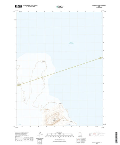 United States Geological Survey Carrington Island, UT (2020, 24000-Scale) digital map