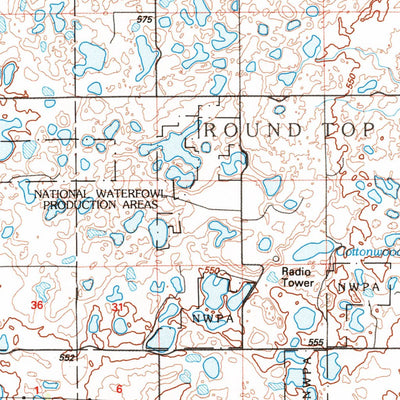 United States Geological Survey Carrington, ND (1994, 100000-Scale) digital map