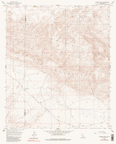 United States Geological Survey Carrizo Mountain, CA (1957, 24000-Scale) digital map