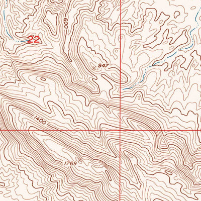 United States Geological Survey Carrizo Mountain, CA (1957, 24000-Scale) digital map