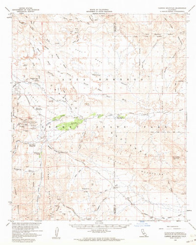 United States Geological Survey Carrizo Mountain, CA (1959, 62500-Scale) digital map
