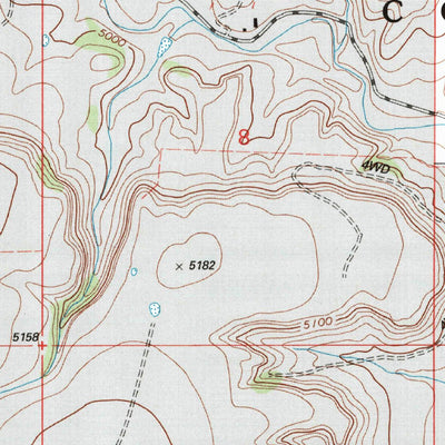 United States Geological Survey Carrizo Mountain, CO (1996, 24000-Scale) digital map