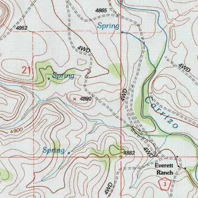 United States Geological Survey Carrizo Mountain, CO (1996, 24000-Scale) digital map