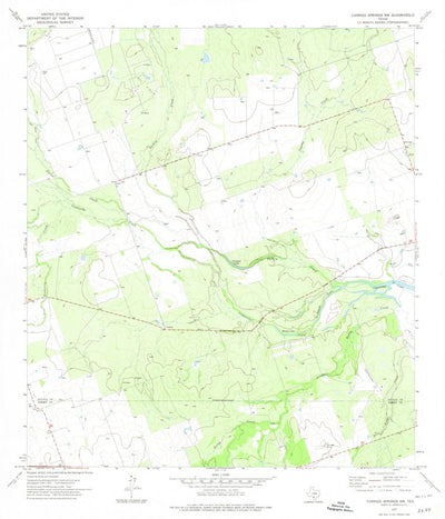 United States Geological Survey Carrizo Springs NW, TX (1972, 24000-Scale) digital map