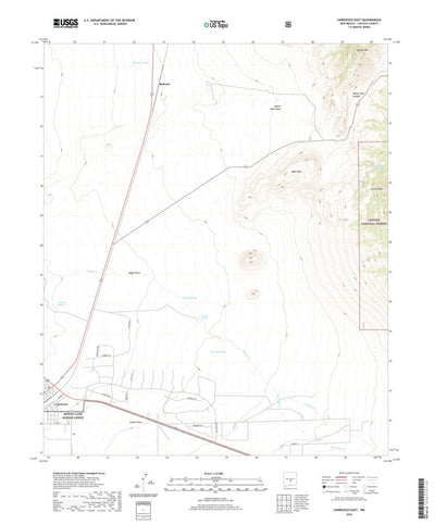 United States Geological Survey Carrizozo East, NM (2020, 24000-Scale) digital map