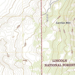 United States Geological Survey Carrizozo East, NM (2020, 24000-Scale) digital map