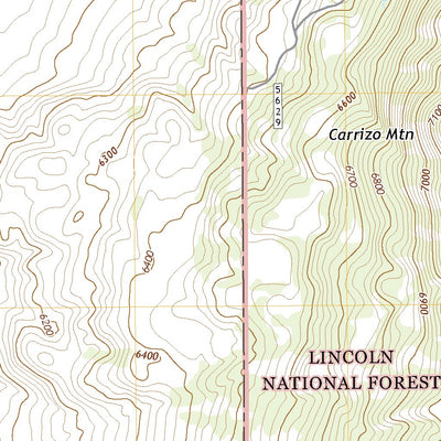 United States Geological Survey Carrizozo East, NM (2020, 24000-Scale) digital map