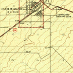 United States Geological Survey Carrizozo, NM (1943, 62500-Scale) digital map