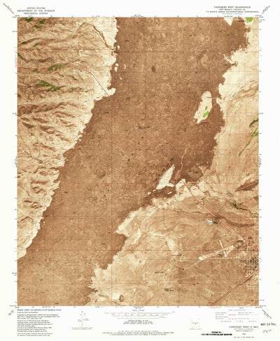 United States Geological Survey Carrizozo West, NM (1982, 24000-Scale) digital map