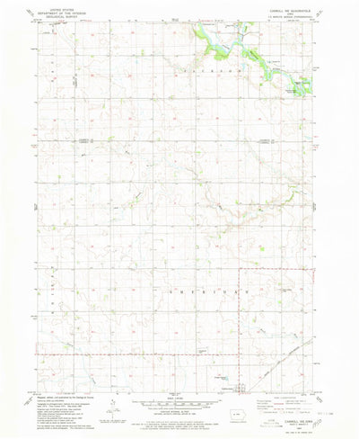 United States Geological Survey Carroll NE, IA (1980, 24000-Scale) digital map